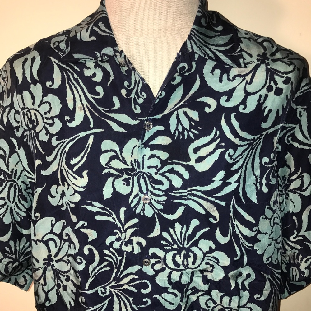 Brioni Hawaiian Shirt Rayon Size Men's L